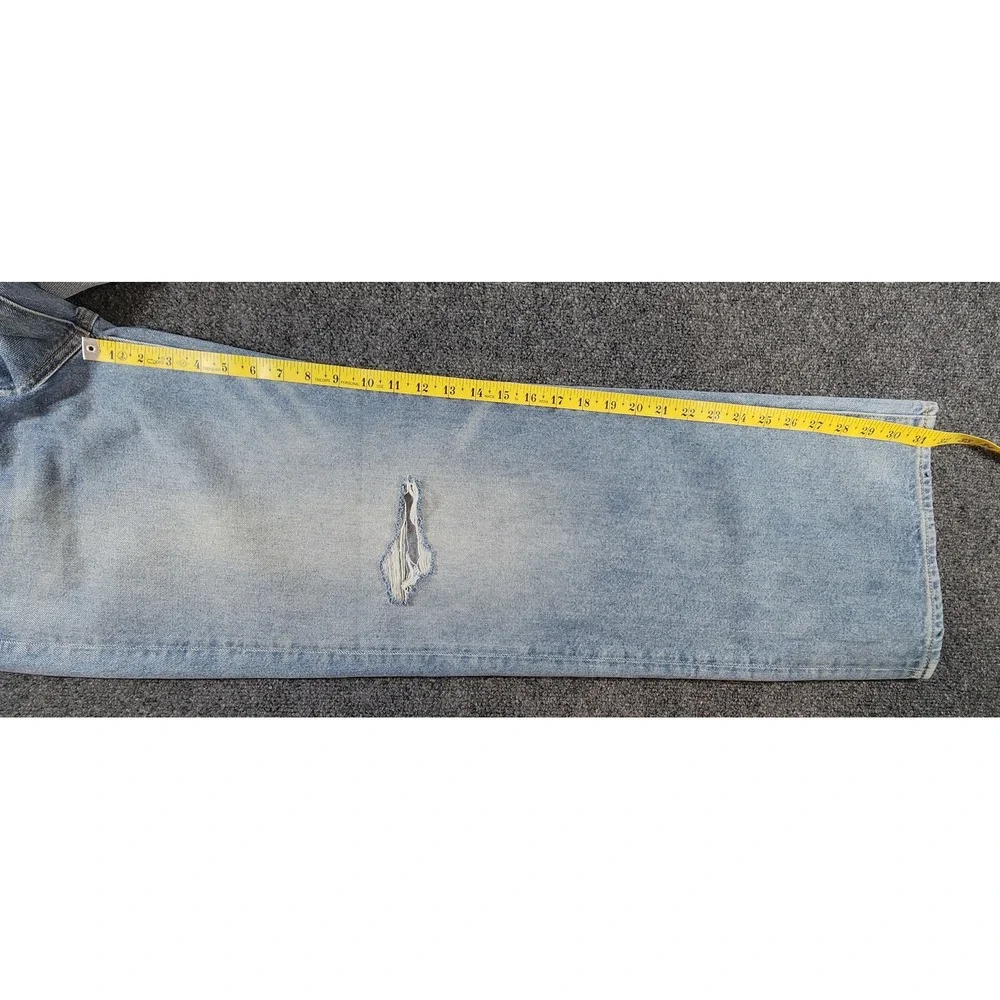 Pistola Hendrix Women's Wide‎ Leg Jeans Size 28 Y2K Grunge Distressed NWT